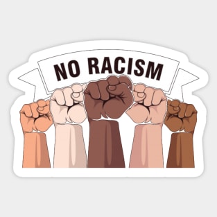 stop racism we are all humans Sticker